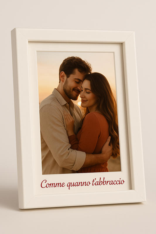 Cornice "Comme quanno t'abbraccio"